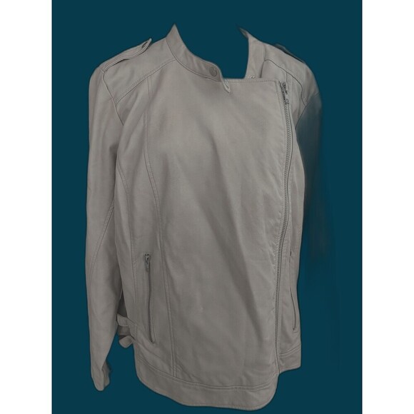 Plus Size Lane Bryant Pink Motorcycle Jacket  Size 22/24 - Picture 2 of 9